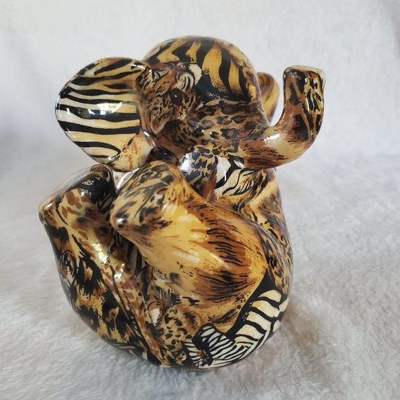 LA VIE Elephant Patchwork Figures (3) - Picture 7 of 16